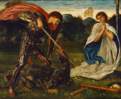 Edward_Burne-Jones_-_The_fight-_St_George_kills_the_dragon_VI_-_Google_Art_Project
